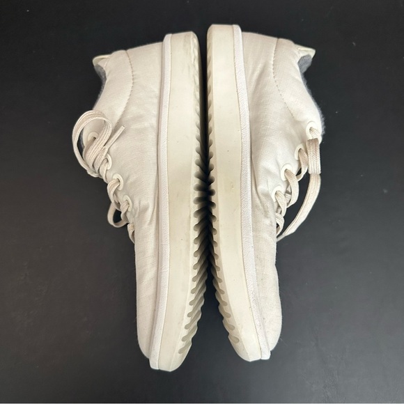 Allbirds Wool Piper Woven White Sneakers Shoes Lace Up Running Women's Size 7 - Picture 6 of 9